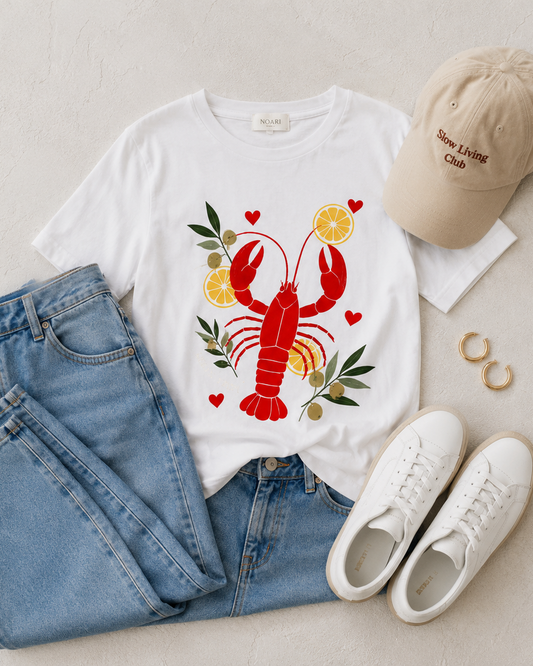 Lobster Shell Yeah! Tshirt - White