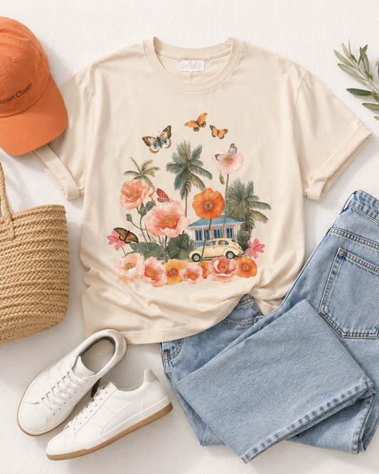 Beach House Tshirt - Cream