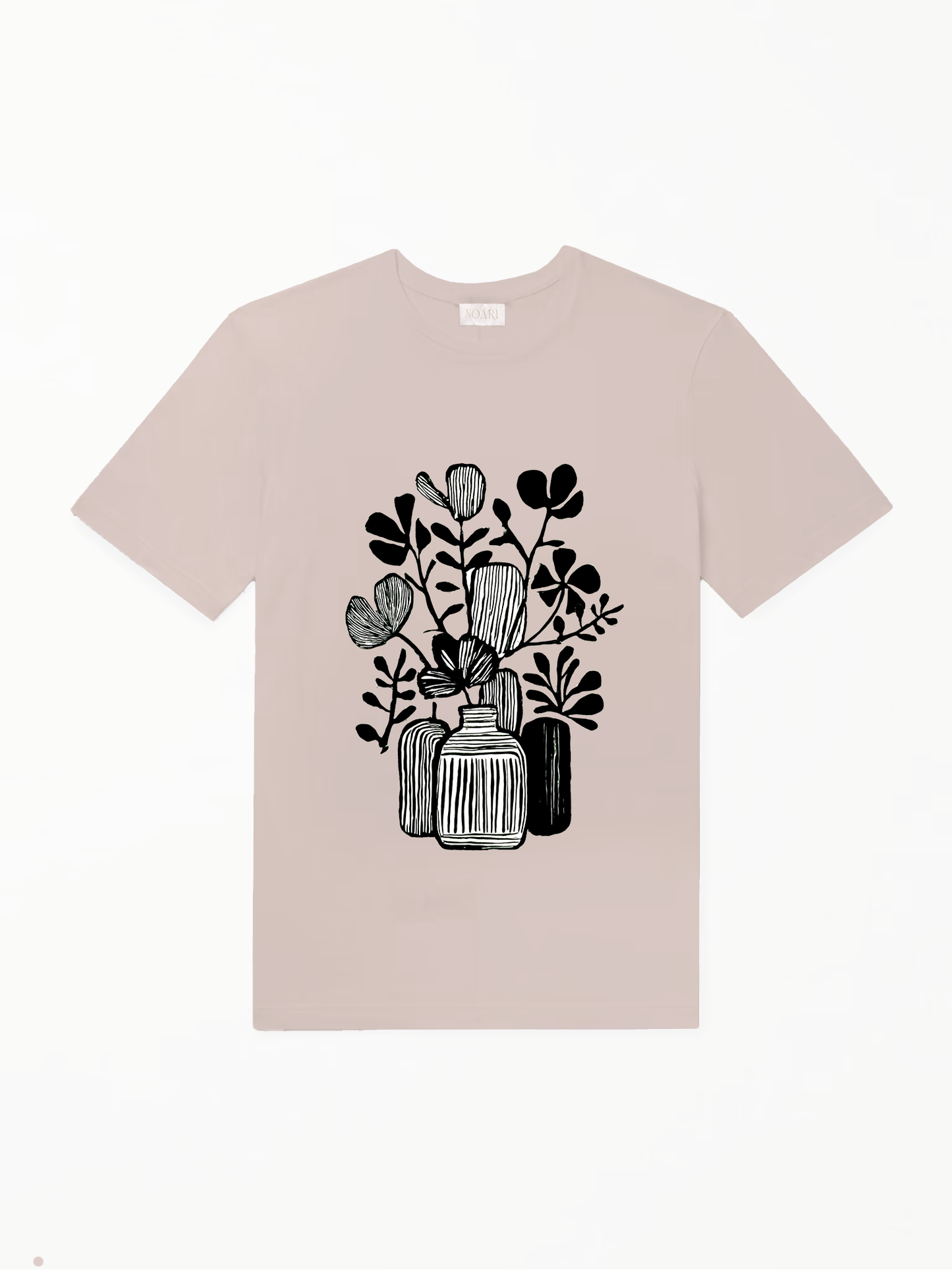 Vase B&W Tshirt - Taupe
