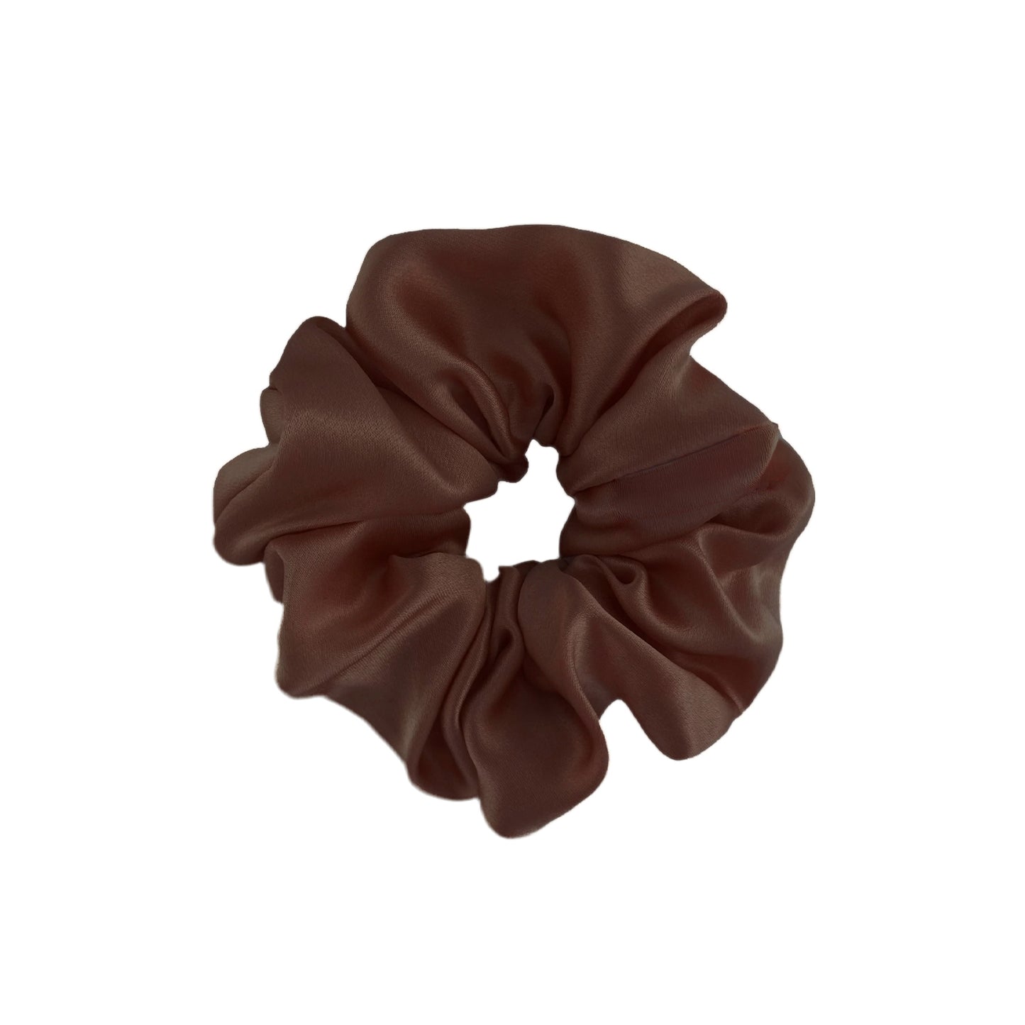 Silk Scrunchie - Chocolate