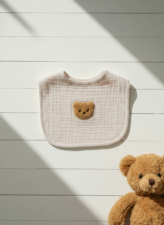Teddy Bib - Mocha
