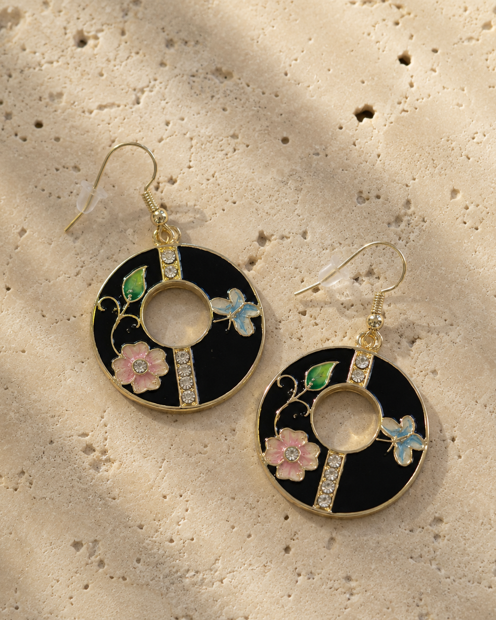 Earring Enamel Kira - Drop - Assorted