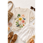 TShirt - Botanical Butterfly - Cream