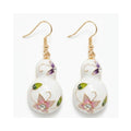Earring Enamel Rin - White