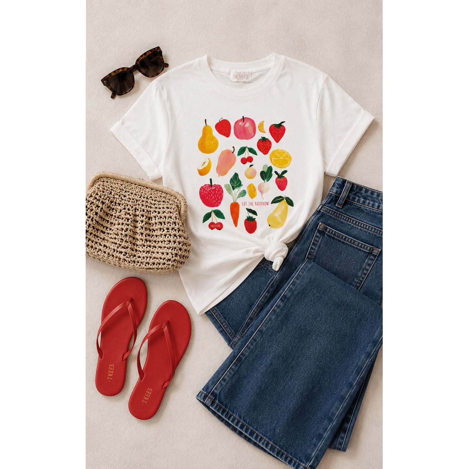 TShirt - Eat The Rainbow - White