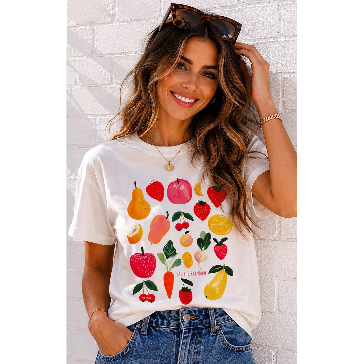 TShirt - Eat The Rainbow - White