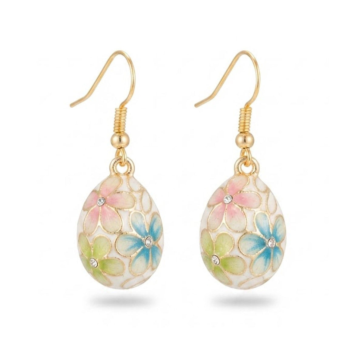 Earring Enamel Hana - White