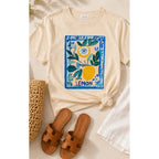 TShirt - Lemon Tile - Cream
