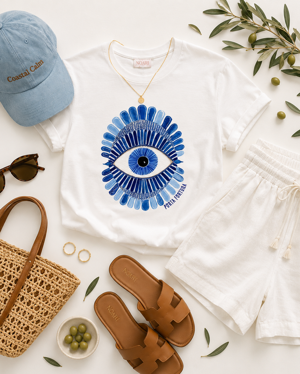 Evil Eye Tshirt - White
