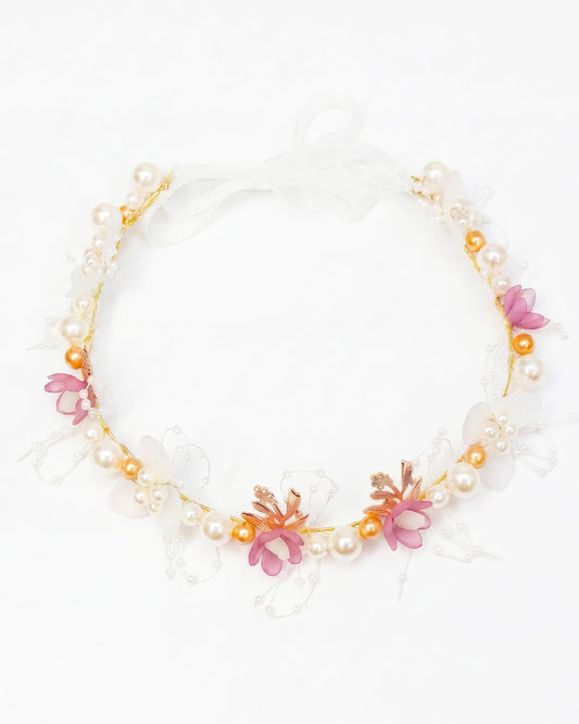 Headband Purple Floral