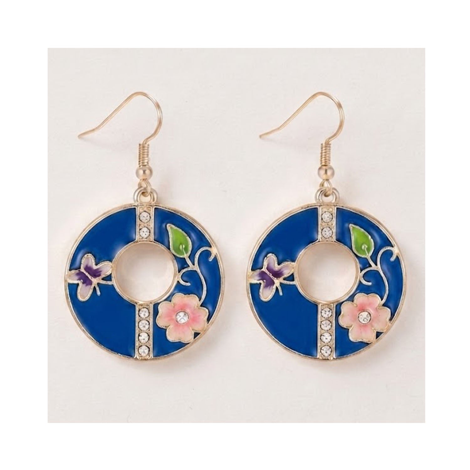 Earring Enamel Kira - Blue