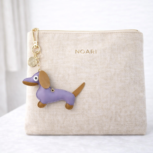 Dachshund Keychain Purple