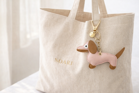 Dachshund Keychain Pink