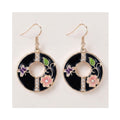 Earring Enamel Kira - Black
