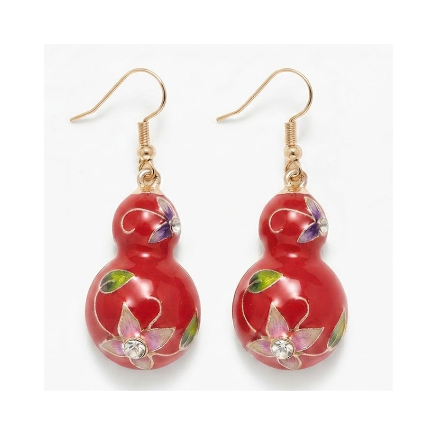 Earring Enamel Rin - Red
