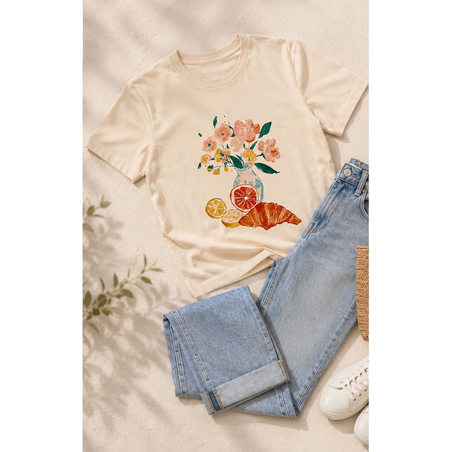 TShirt - Morning Croissant - Cream