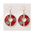 Earring Enamel Kira - Red