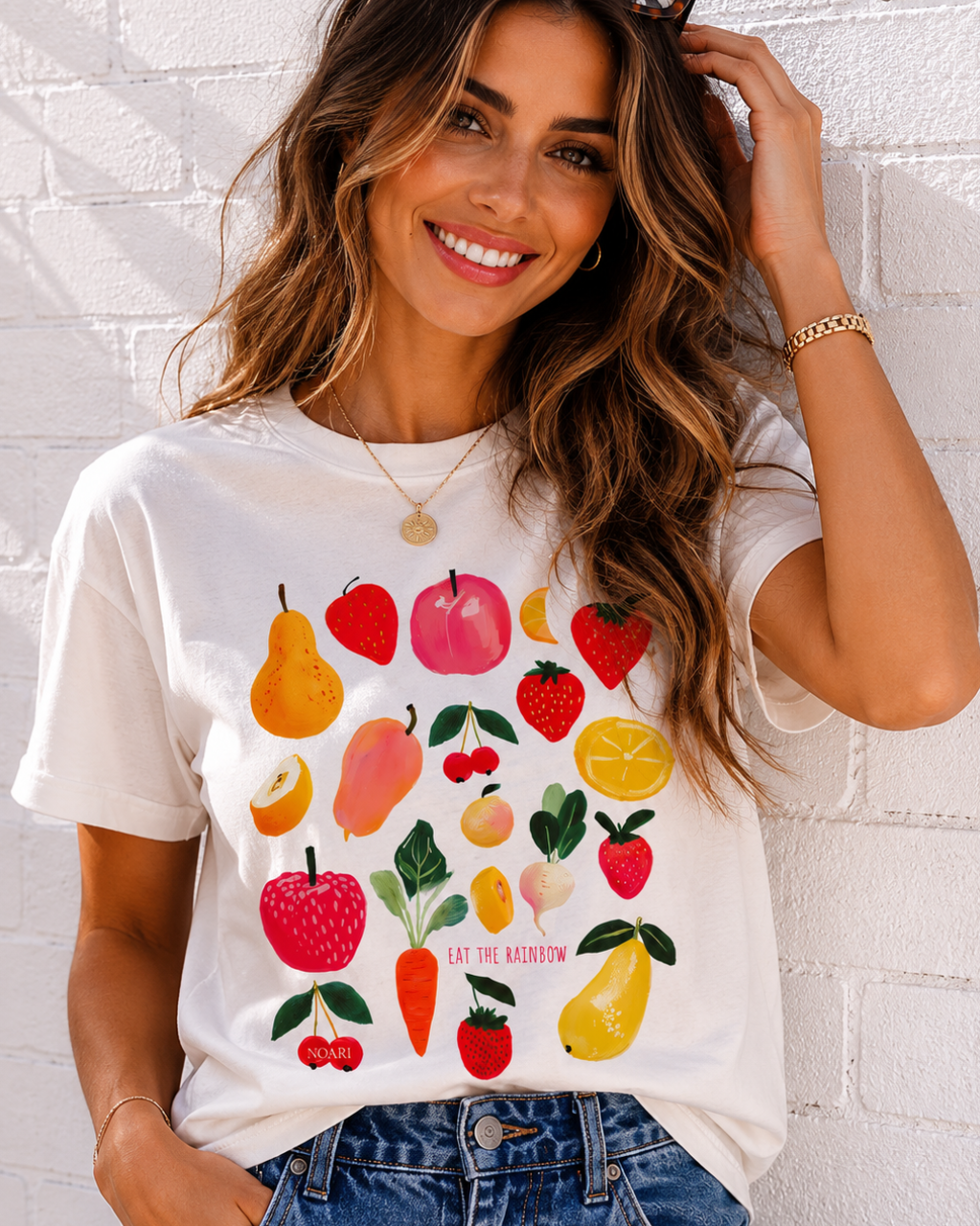 Eat The Rainbow Tshirt - White