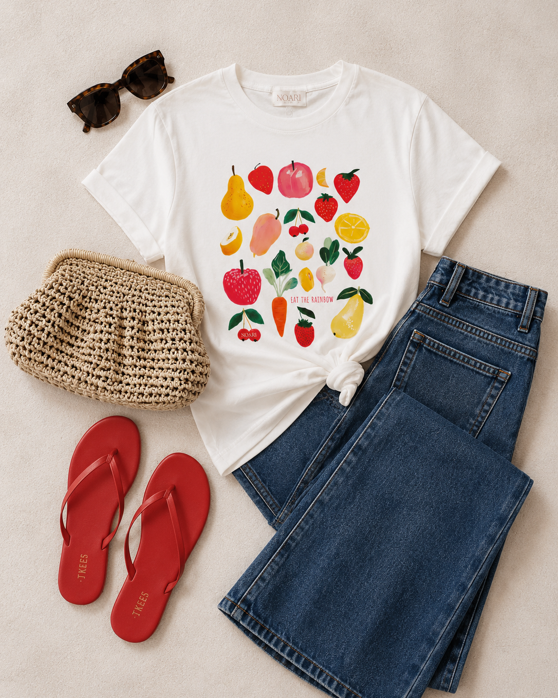 Eat The Rainbow Tshirt - White