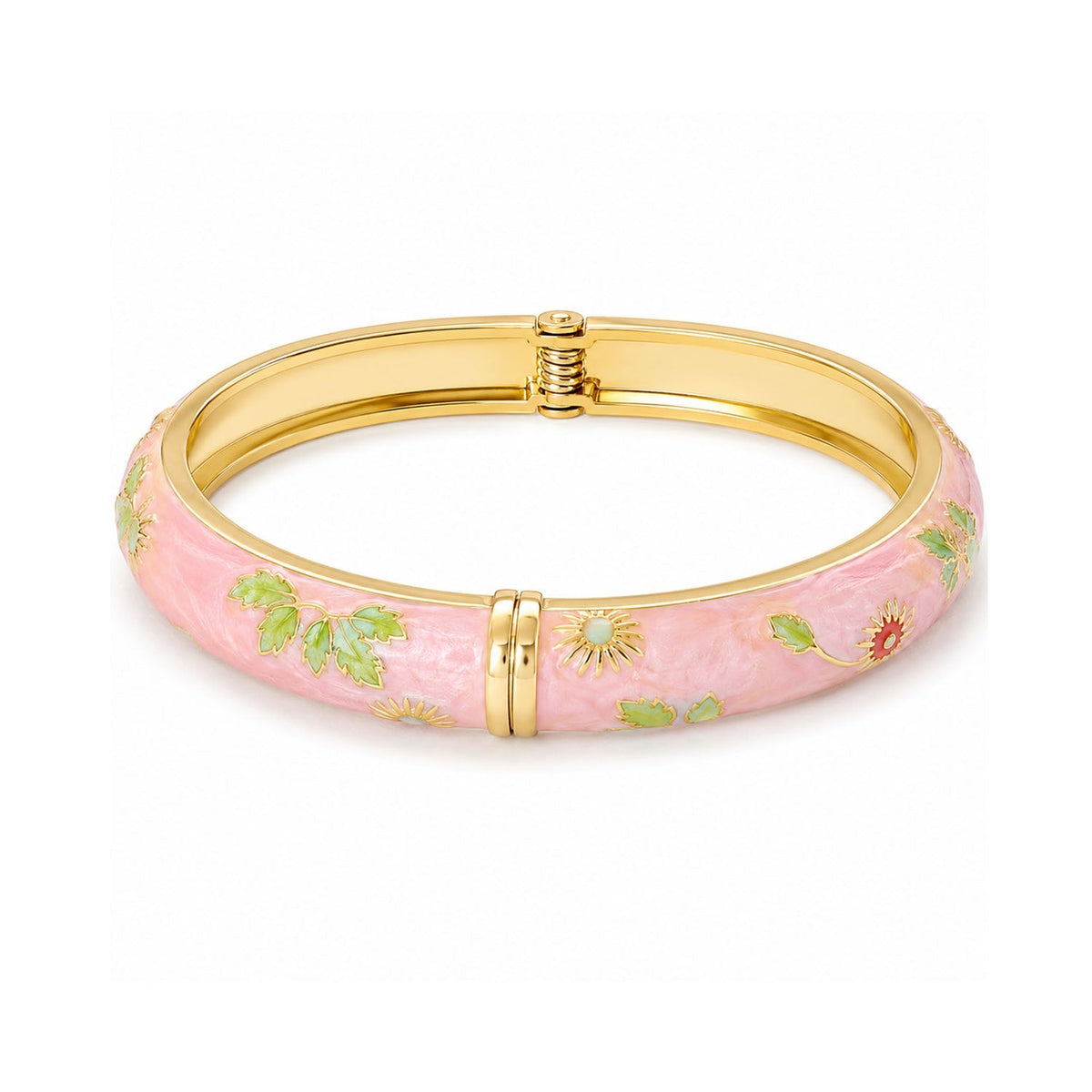 Bangle Enamel - Vine Pale Pink