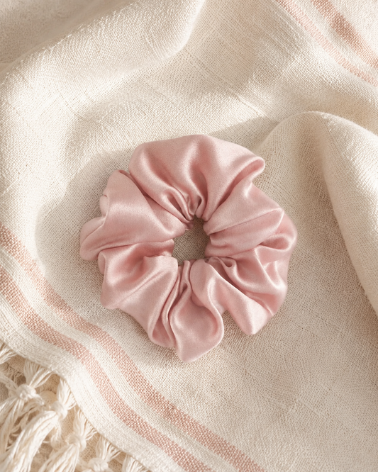 Silk Scrunchie - Blush