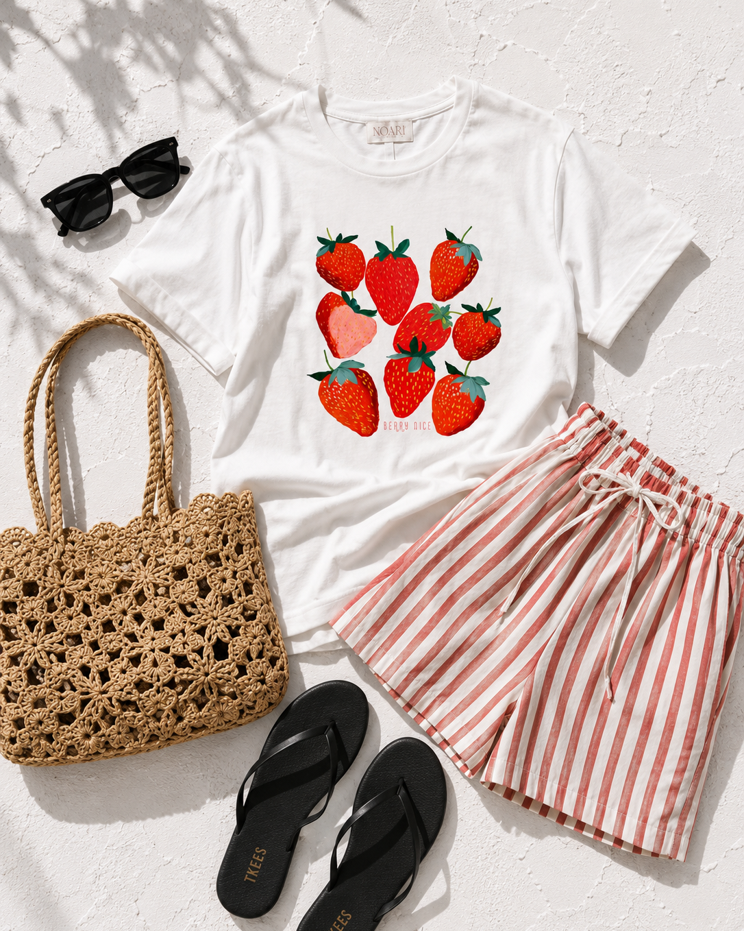 Strawberries Berry Cute Tshirt - White