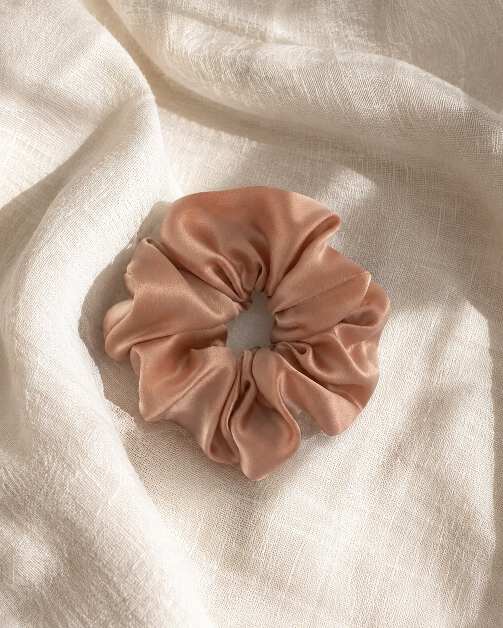 Silk Scrunchie - Rose Gold