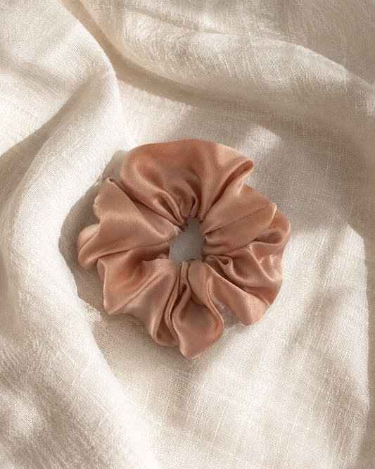 Silk Scrunchie - Rose Gold