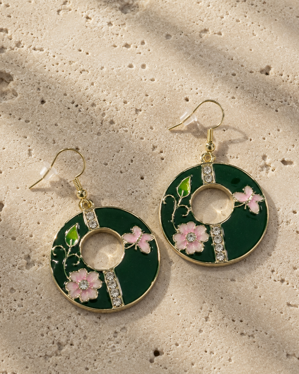 Earring Enamel Kira - Drop - Assorted