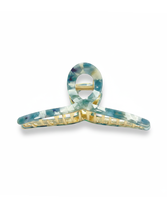 Hairclaw - Teal Mosaic Twist