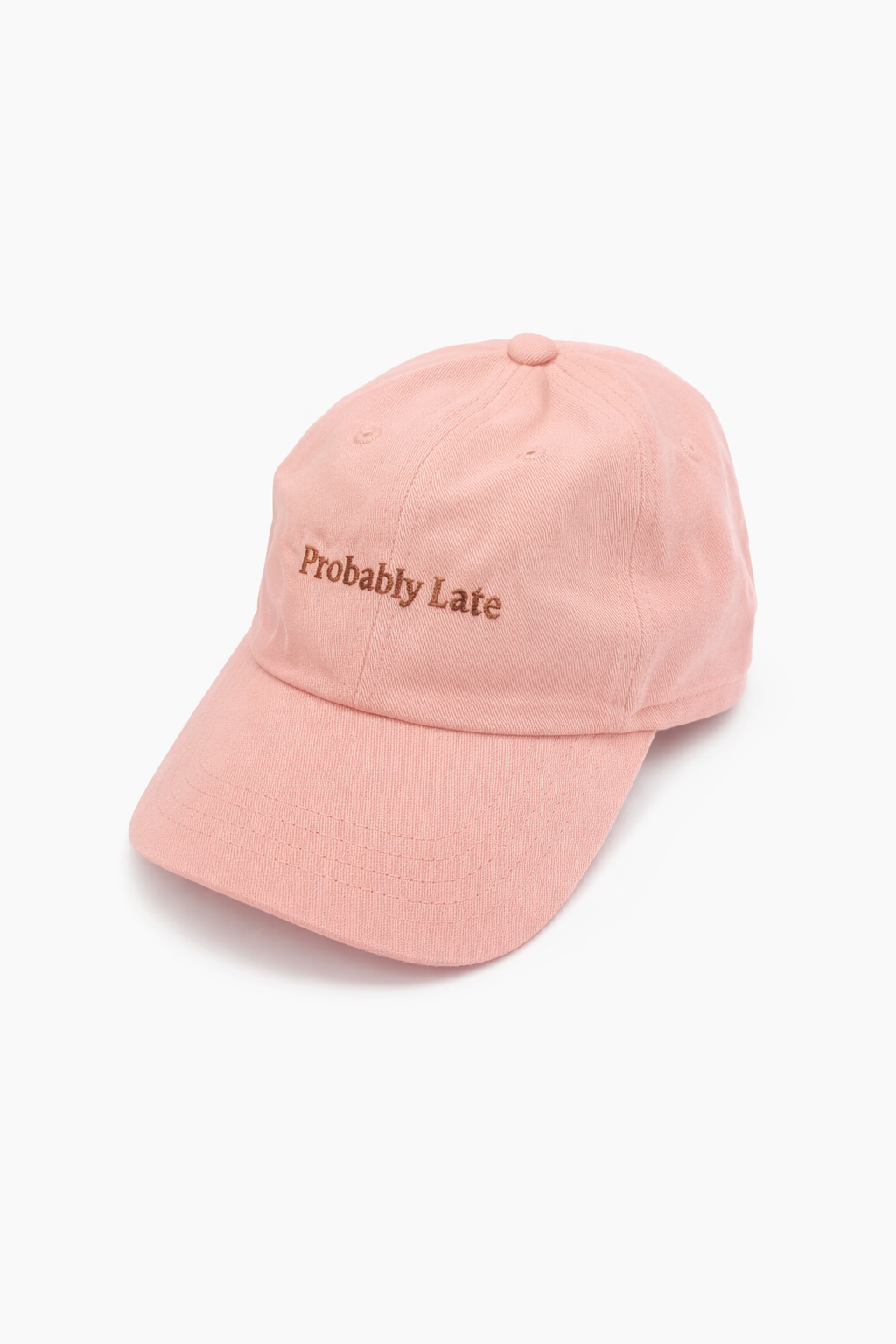 Probably Late Cap - Blush Pink