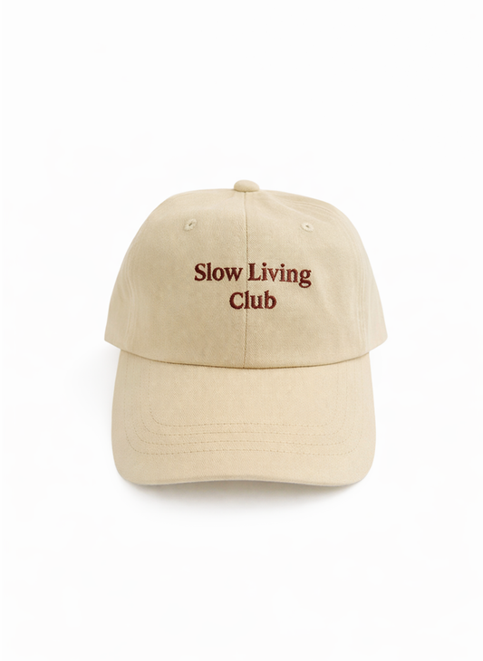 Slow Living Club Cap - Ivory Sand