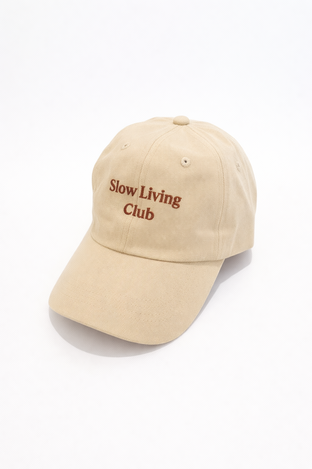 Slow Living Club Cap - Ivory Sand