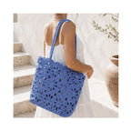 Tote Corallo Crochet - Blue Matisse