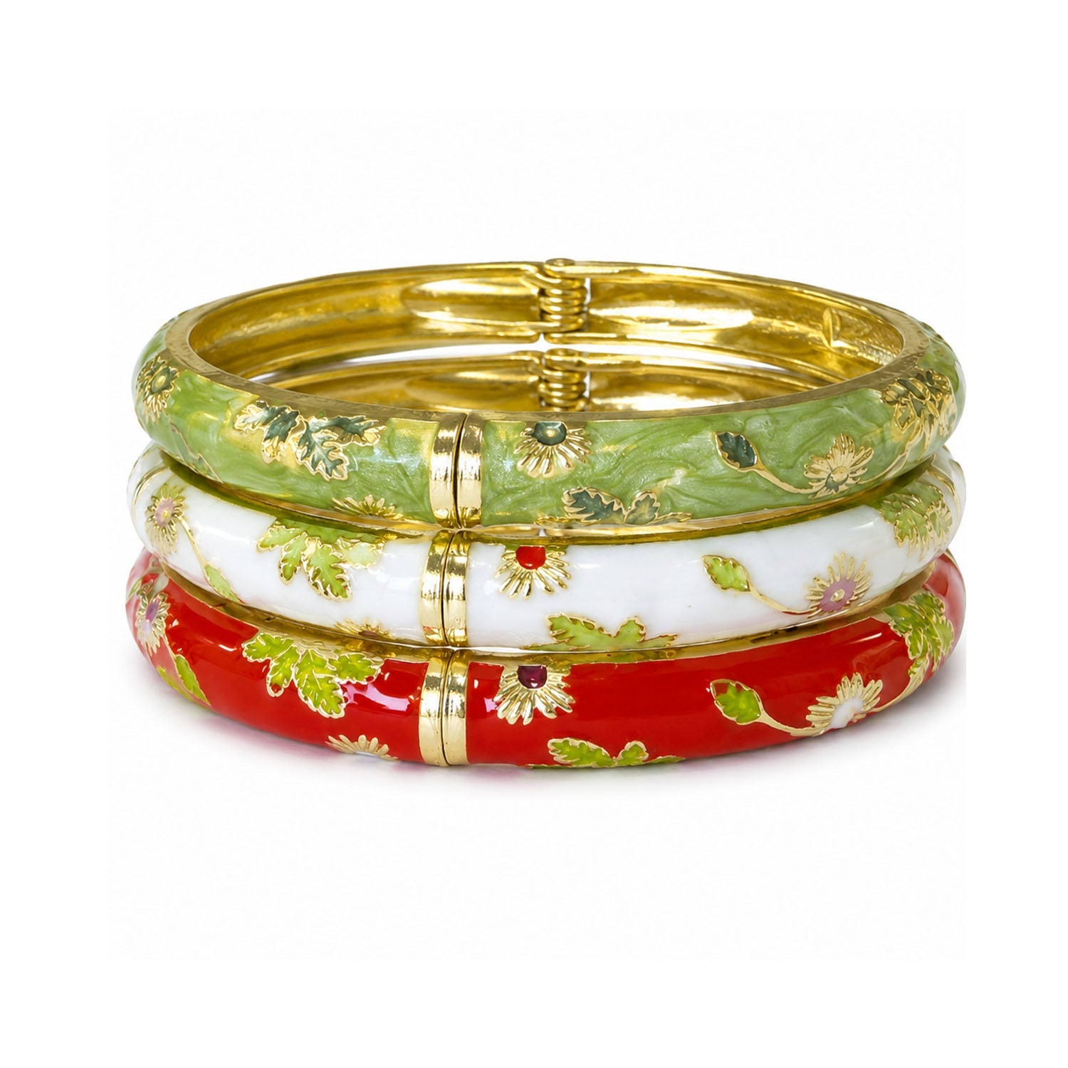 Bangle Enamel - Vine Green