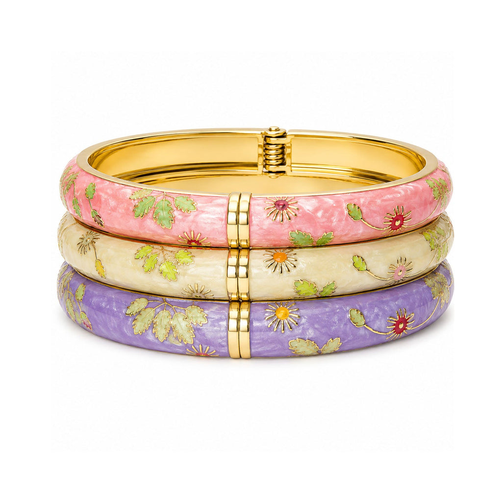 Bangle stack Lilac – Set of 3