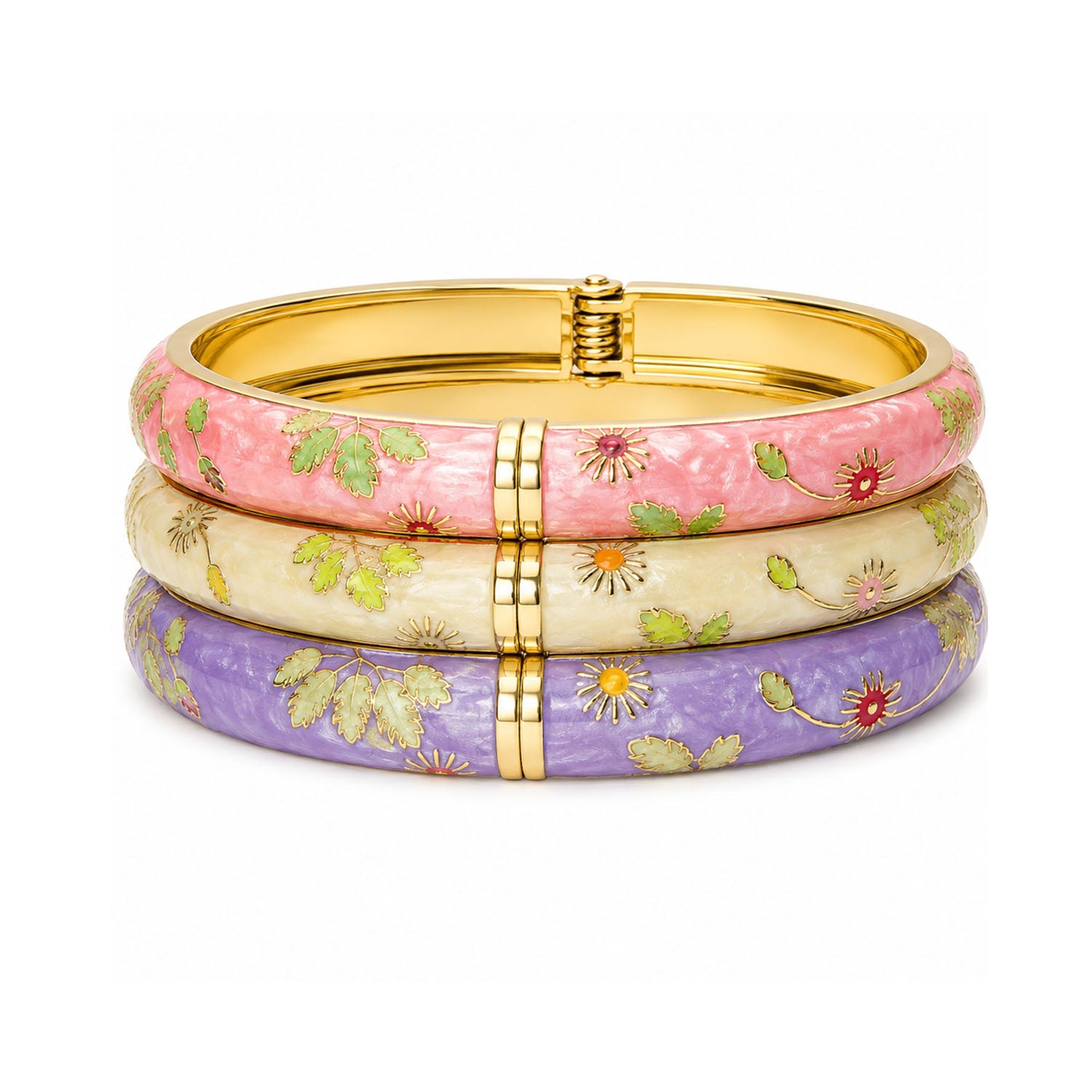 Bangle stack Lilac – Set of 3