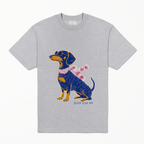Tshirt - Beach Club Pup - Grey