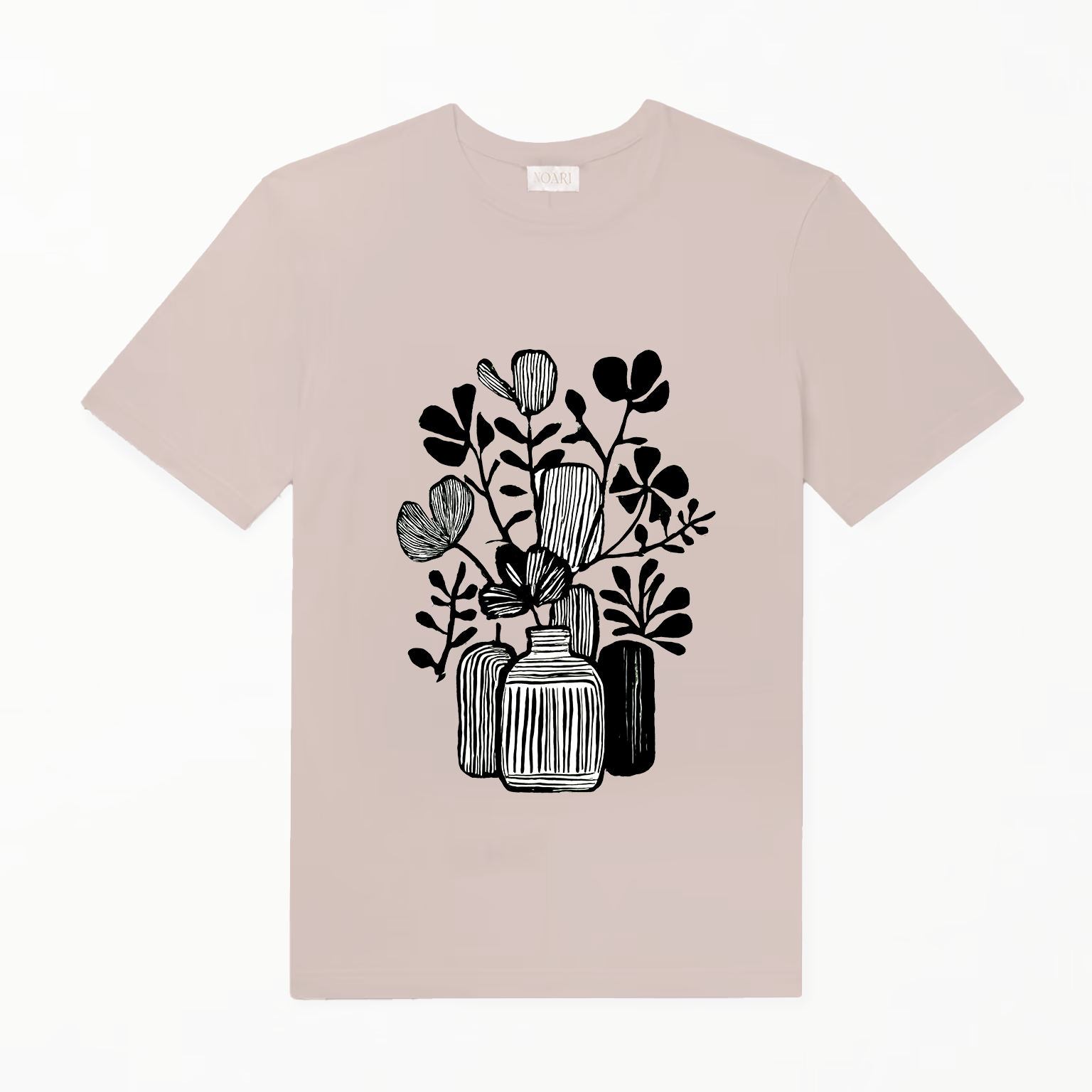 TShirt - Vase B&W - Taupe