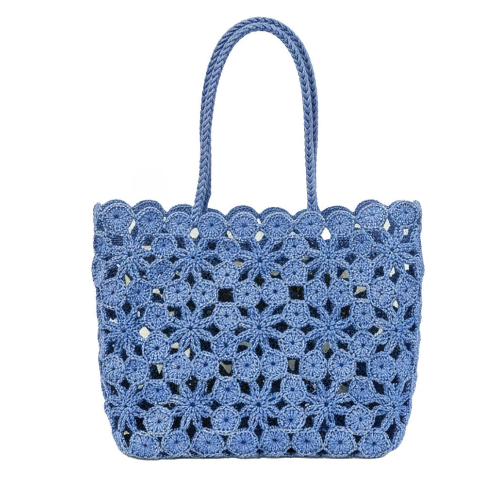 Tote Corallo Crochet - Blue Matisse