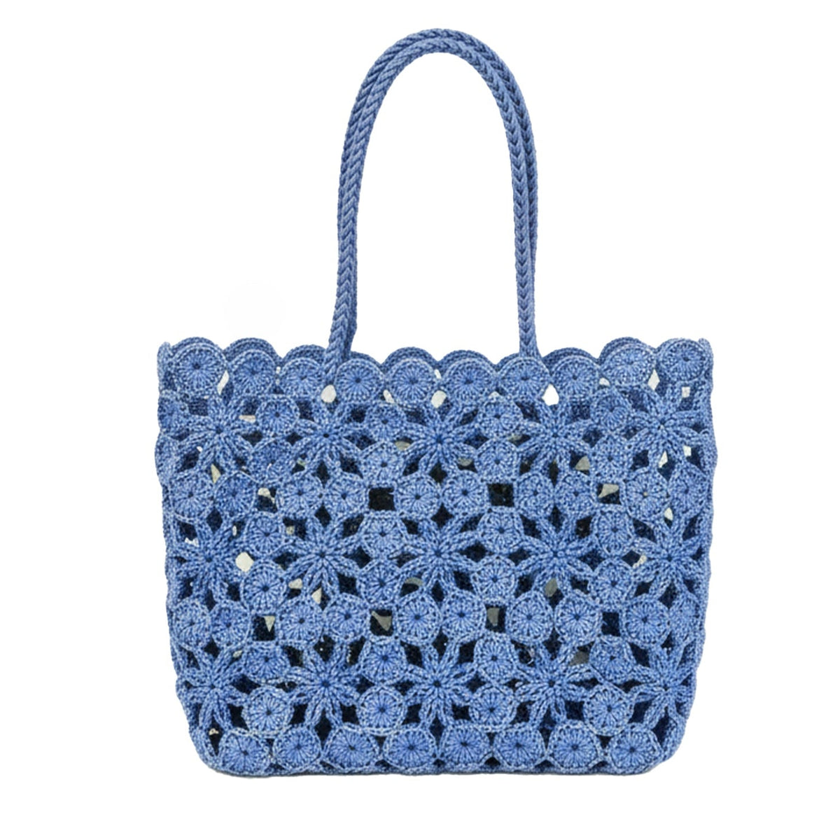 Tote Corallo Crochet - Blue Matisse