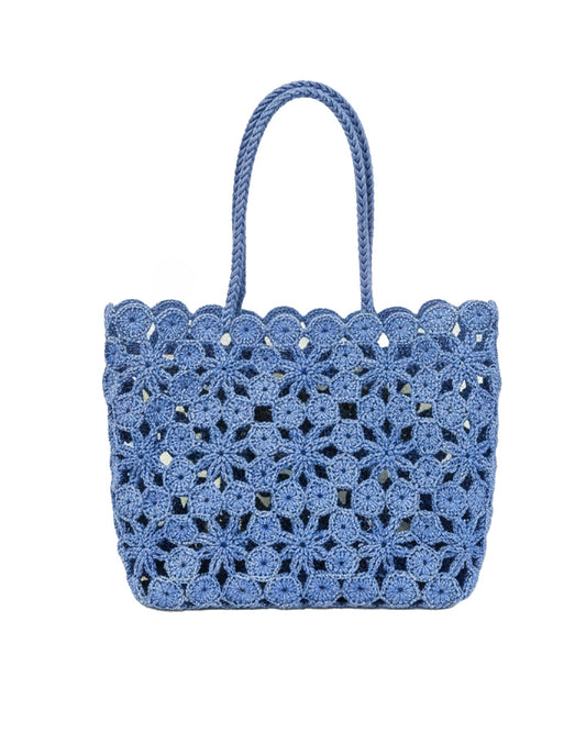 Crochet Tote Corallo - Blue Matisse