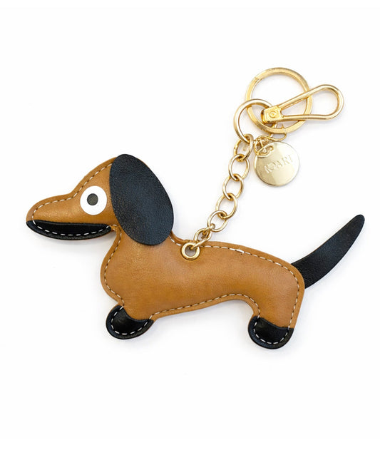 Dachshund Keychain Brown