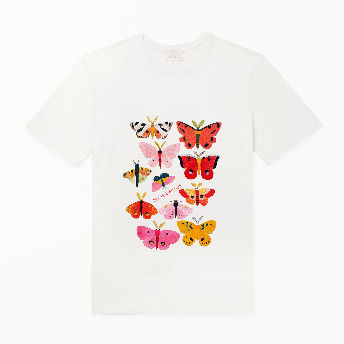 TShirt - Butterflies ONE IN MILLION - White