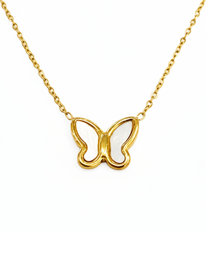 Shell Butterfly Necklace