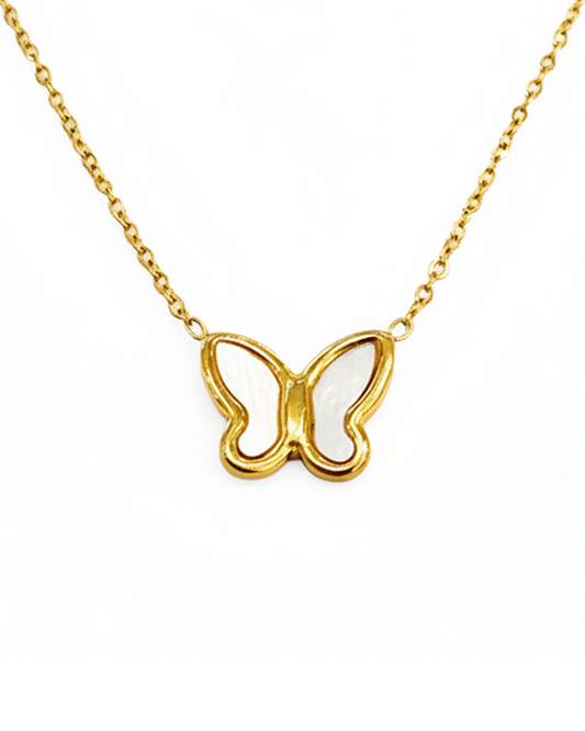 Shell Butterfly Necklace