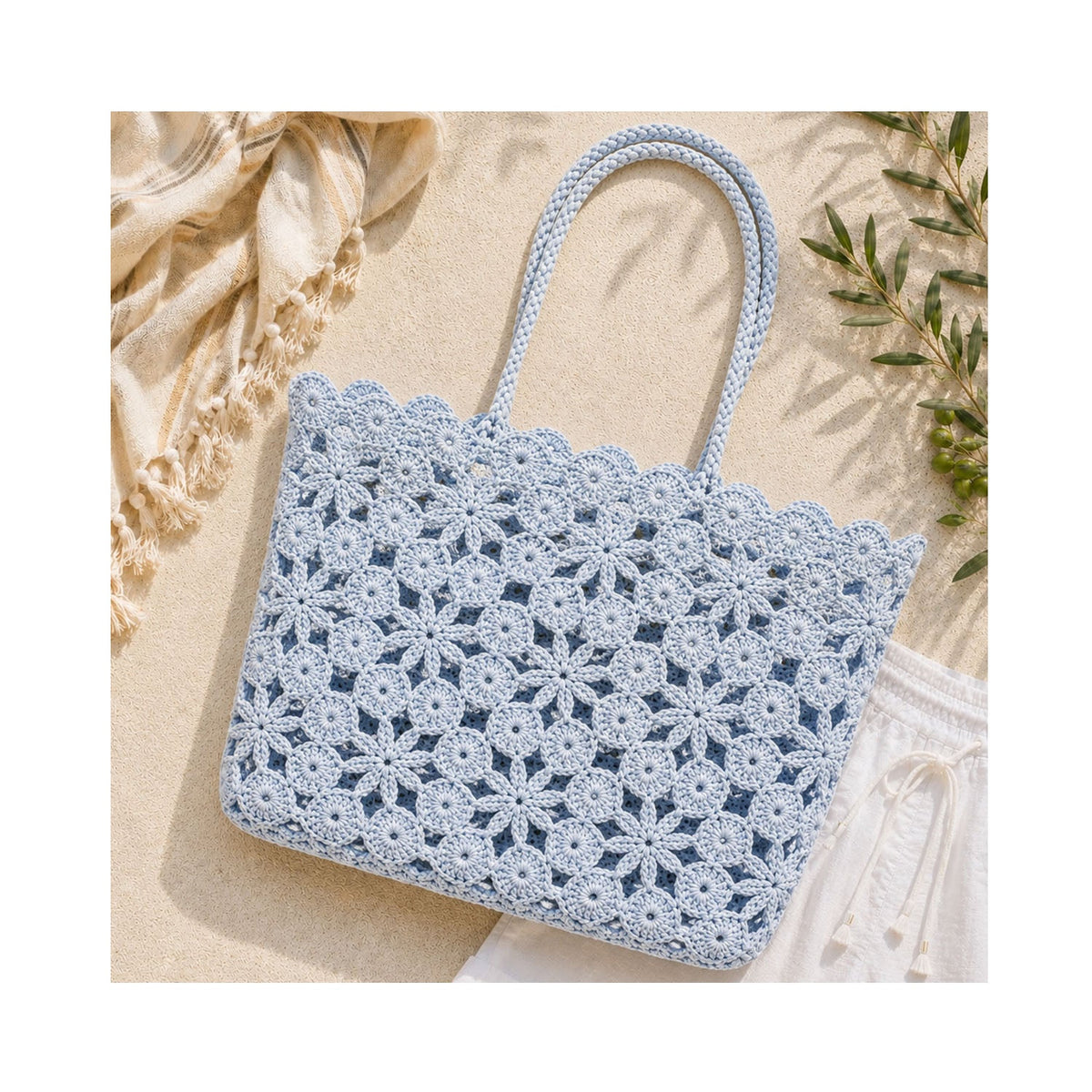 Tote Corallo Crochet - Lilac Amoura