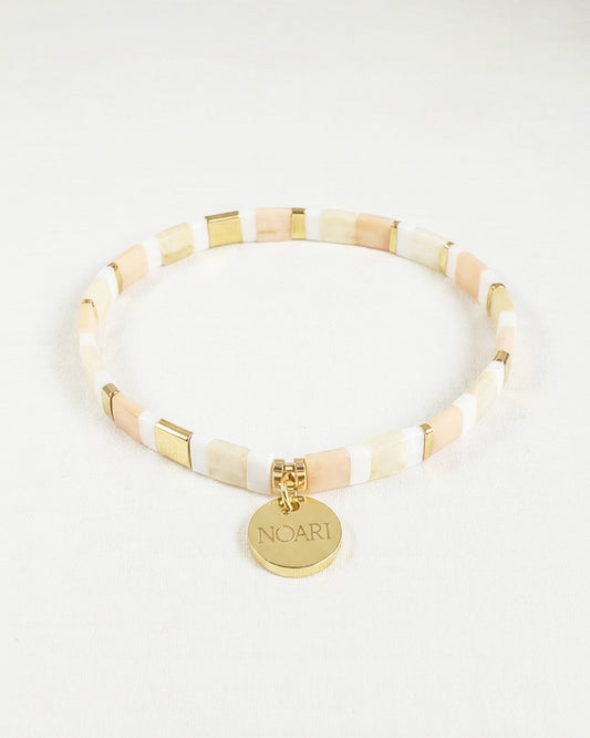 Tila Bracelet Stack - Coral