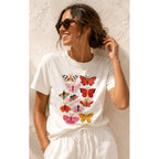 TShirt - Butterflies ONE IN MILLION - White