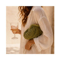 Clutch Elody Straw - Matcha
